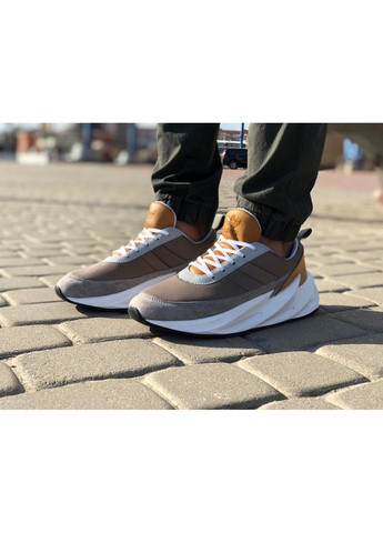Білі Осінні кросівки чоловічі adidas shark brown white адідас шарк No Brand