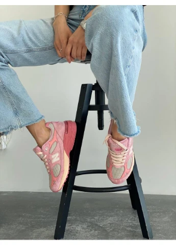 КРОССОВКИ ЖЕНСКИЕ NEW BALANCE 993 PINK НЬЮ БЕЛАНС 993 No Brand розовые демисезоны (368887762)