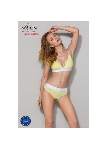 Комбінований демісезонний спортивні трусики-стрінги ps007 panties s, yellow Passion