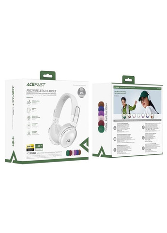 Беспроводные наушники H7 active noise reduction wireless headset Pearl white Acefast (329997222)