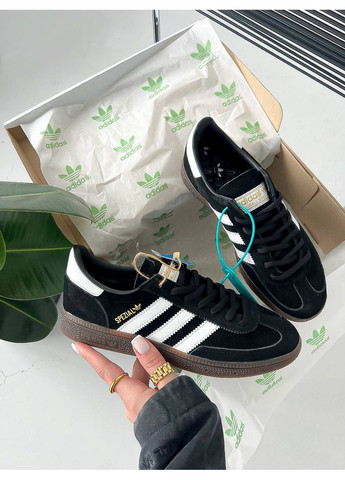 Чорні Осінні кросівки чоловічі і жіночі adidas handball spezial black gum | адидас специал чорні No Brand