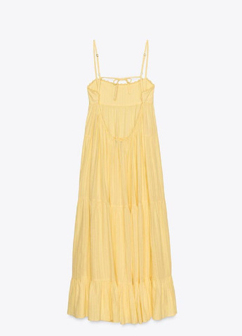 Жовтий повсякденний сукня Zara однотонна