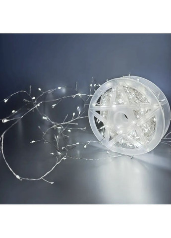 Гирлянда мишура 8 режимов 50m 1500ламп с пультом управления Solar гирлянда белая "капля" невидимая проволока 220В Good Idea (365602117)