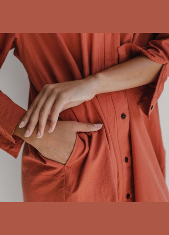 Коричнева повсякденний сукня-сорочка terra xs-s сукня-сорочка Leglo