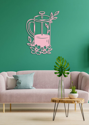 Декоративне панно з дерева, настінний декор для дому "Заварник", оригінальний подарунок 70х53 см Woodyard (292012912)