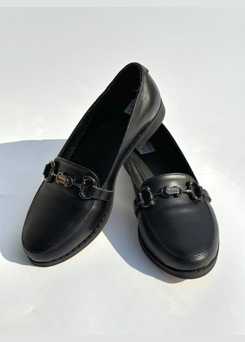 Jasmine Туфлі лофери чорний з натуральна шкіра, україна — (297743384)