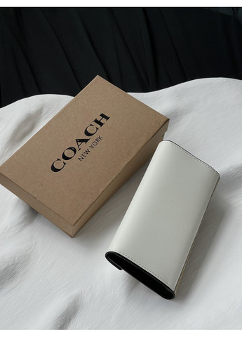 Кошелек женский большой визитница молочный с коробкой No Brand (369935805)