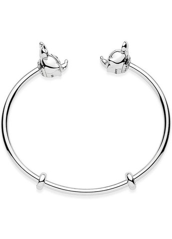 Срібний браслет-бангл відкритий Пандора "Міккі і Мінні" 597494 Kabluchka (355344769)