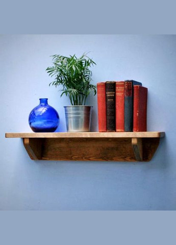 Настенная книжная полка из дерева Мартин ваниль (КПГ-001502) No Brand (328082227)