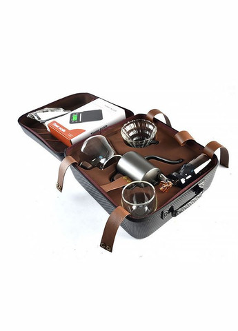 Дорожній кавовий набір з 8 предметів для приготування кави з кейсом 7 шт. Choxila (352012521)