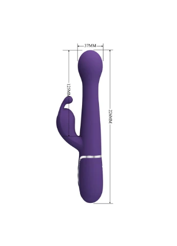 Вібромасажер із поступальним рухом серії Dejon Dark Purple, BW-500014-2 Pretty Love (383113026)