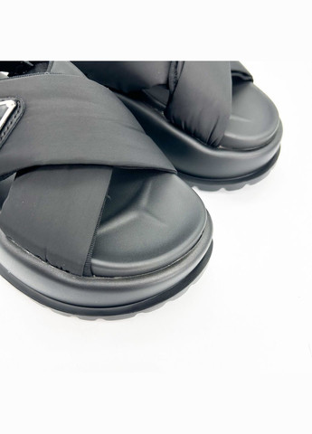 Черные босоножки (р) текстиль 0-1-1-am-2178-2-1b Baderus с ремешком