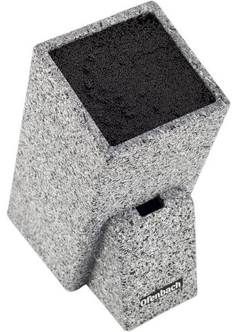 Подставка-колода black lead для кухонных ножей с секцией для ножниц Ofenbach (282590541)
