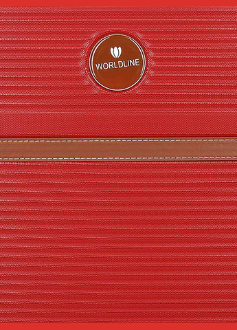 Валіза велика L ABS-пластик Worldline 629 76×52×30см 110л Червона AIRTEX (297644111)