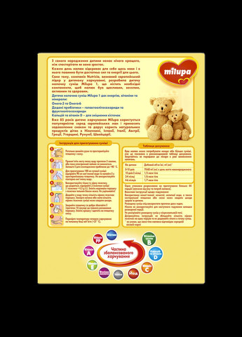 Смесь молочная сухая 1, 1100 г Milupa (328309224)