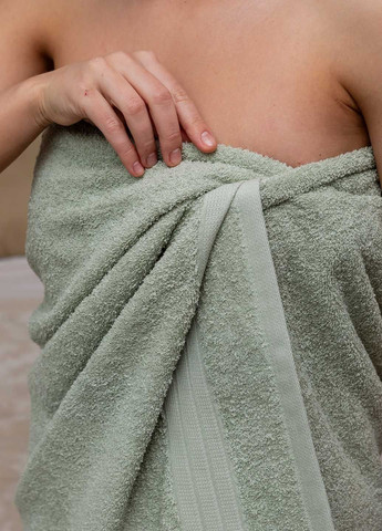 Полотенце банное махровое 140х70 см Homedec однотонный мятный