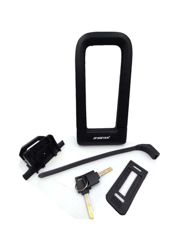 Замок скоба U-образный для велосипеда, на ключе, с креплением UN-80 No Brand (307289053)