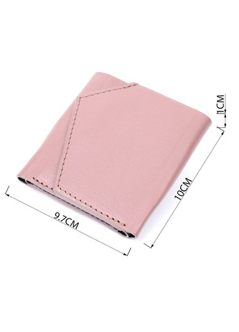 Красивый компактный кошелек из натуральной кожи 16801 Пудровый Grande Pelle (331908361)