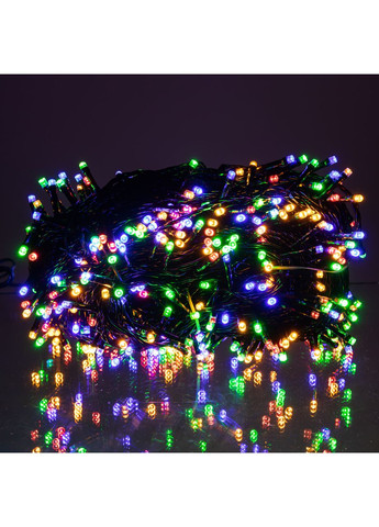 Гірлянда Різдвяна фея вулична 50 (м) 500 LED чорний провід Мультиколор CF500L50MBML Jooki (366037754)