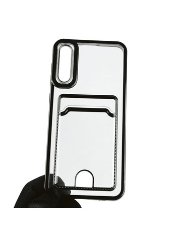 Чехол для Galaxy A50 (SM-A505F) с чёрной окантовкой с карманом для карт на самсунг а50 чёрный Samsung (366018831)