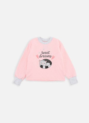 Рожева зимня піжама для дівчинки колір рожевий цб-00262106 Dexters