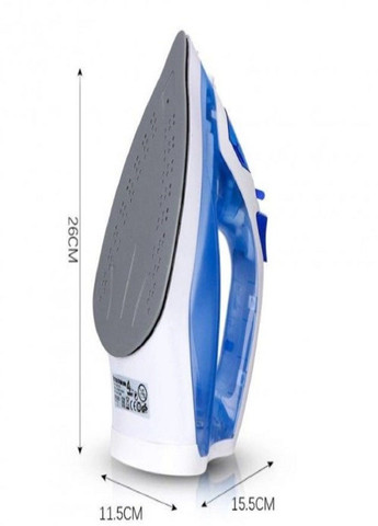 Электрический паровой утюг R.1246 с керамической подошвой 2200 Вт голубая RAF (284419291)