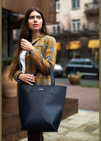 Шкіряна жіноча сумка D.D. темно синя (A-026511) BlankNote шоппер (327874273)