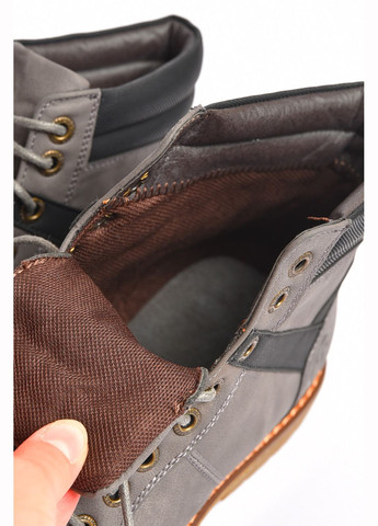 Серые осенние ботинки мужские демисезонные серого цвета Let's Shop