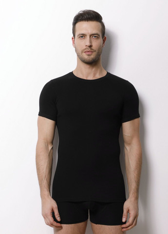 Черная футболка мужская svman с коротким рукавом Sevim