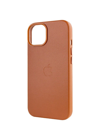 Шкіряний чохол Leather Case (AA) with MagSafe для Apple iPhone 14 (6.1") Epik (292004604)