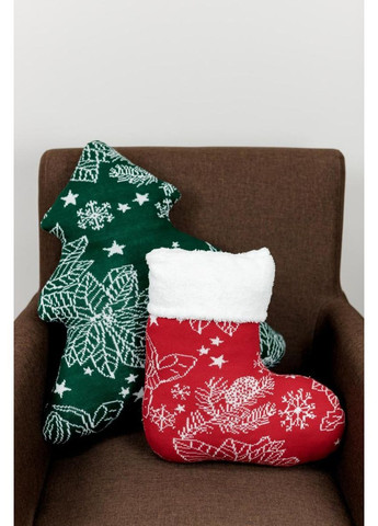 Декоративна подушка Ялинка зелена з візерунком 50 см Прованс (366970029)