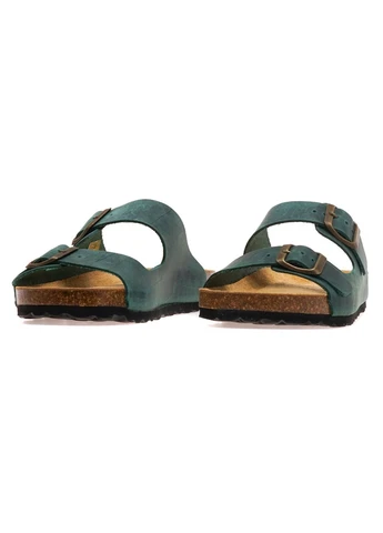 Зеленые шлепанцы женские 10251 verde 5/green No Brand