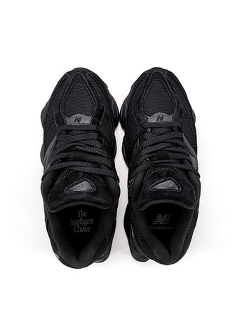 Черные всесезонные женские кроссовки new balance triple black No Brand 9060
