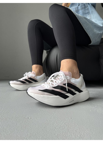 Кросівки жіночі і чоловічі Adidas Adizero Adios PRO EVO 1 White Black | Адідас Адізеро Ево білі No Brand білі демісезони (372129266)