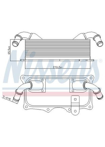 Радіатор масляний Nissens (345781167)