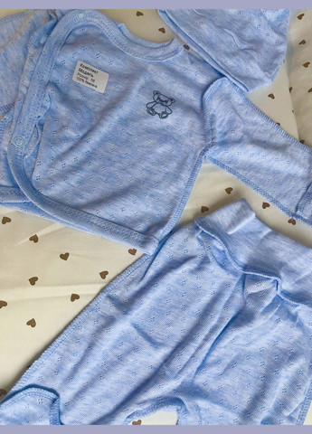 Блакитний комплект до пологового No Brand