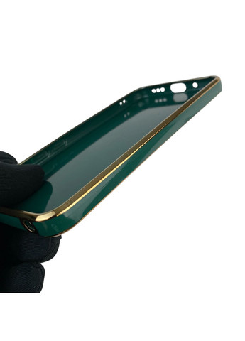 Чохол для Redmi 9A з кільцем MagSafe із золотою окантовкою на сяомі редмі 9а темно-зелений gs1 Xiaomi (366389756)