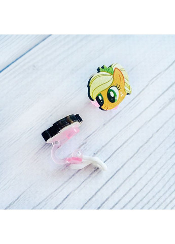 Детские серьги клипсы Май Литл Пони Эпплджек (принт k_038) CASE CONTROL (360685815)