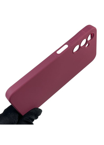 Чохол для Galaxy A15 (SM-A155M) силіконовий з мікрофіброю нековзний на самсунг а15 бордовий Samsung (366388298)