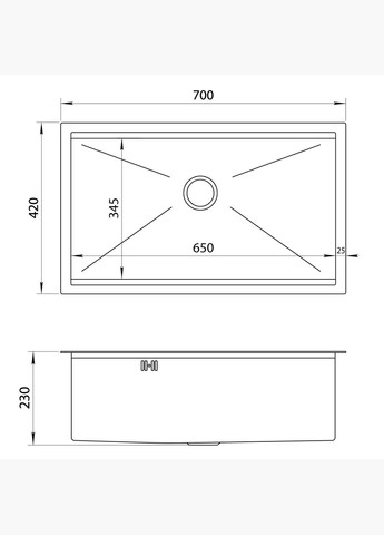 Комплект черной мойки на кухню и смеситель из нержавеющей стали NB7042 Nett (316391449)