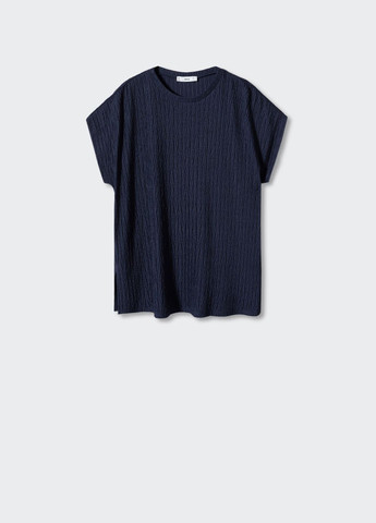 Текстурована футболка оверсайз на високий зріст Mango - (329295754)