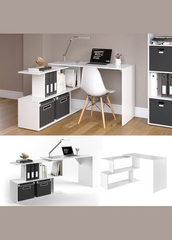 Стол компьютерный угловой Alma 1200x770x500 Бетон (id27-0000-41-beton) Forte (311951656)