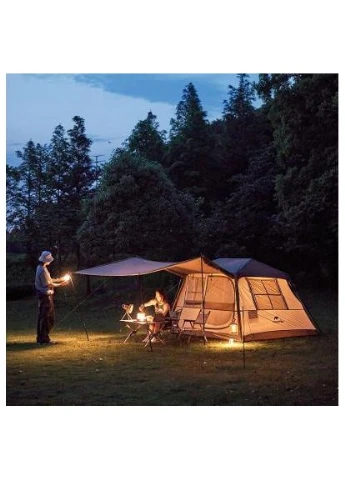 Палатка с навесом Village CNK2300ZP022 коричневая большая (6976023920189) Naturehike (391610123)