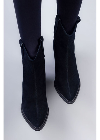 ботинки женские a2m1152-56-1 натуральная замша черные 346564 Where Uwear