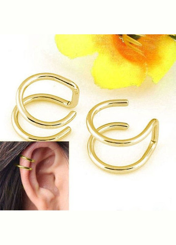 Магнитный фейк септум (серьга обманка, клипса на губу, ухо) имитация пирсинга Золото No Brand (323652828)