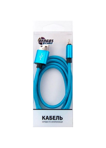 Кабель Lightning USB 3.0 1 м Blue (NTK-L-MT-BLUE) DENGOS (316695908)