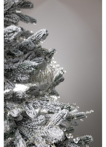 Елка искусственная литая МЕРИЛЕНД Заснеженная 1.52 м с металлической подставкой на 30% пышнее, модель 2025 года Yalunka Tobi Меріленд (355803990)