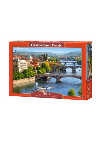 Пазл для детей "Взгляд на мосты в Праге" (B53087) Castorland (290841496)