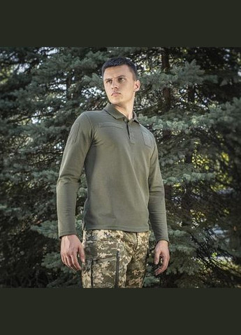 Поло тактичний довгий рукав 65/35 Army Olive Розмір M-TAC (344559384)