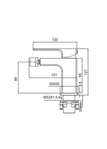 Змішувач для біде KB-20009-05 ( ) (KR3505) KOER (386216832)